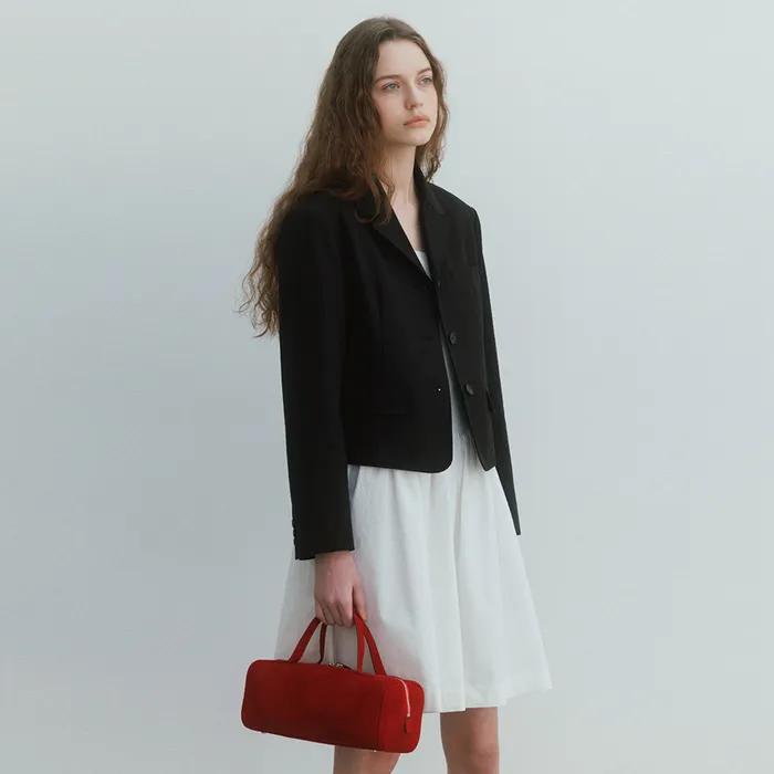 Faye Cotton Jacket in Black