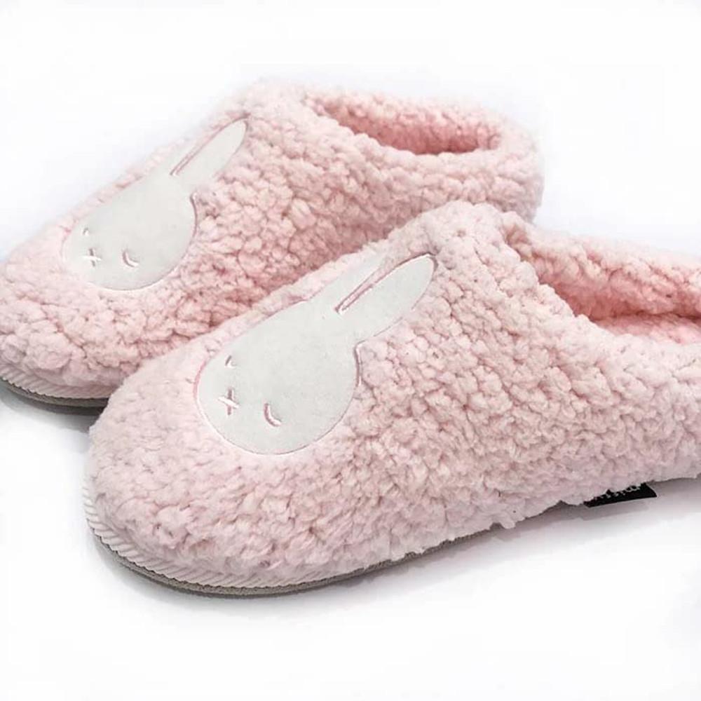 미피 뽀글이 슬리퍼 털 보아 토끼 방한 실내화 겨울용 일본직송