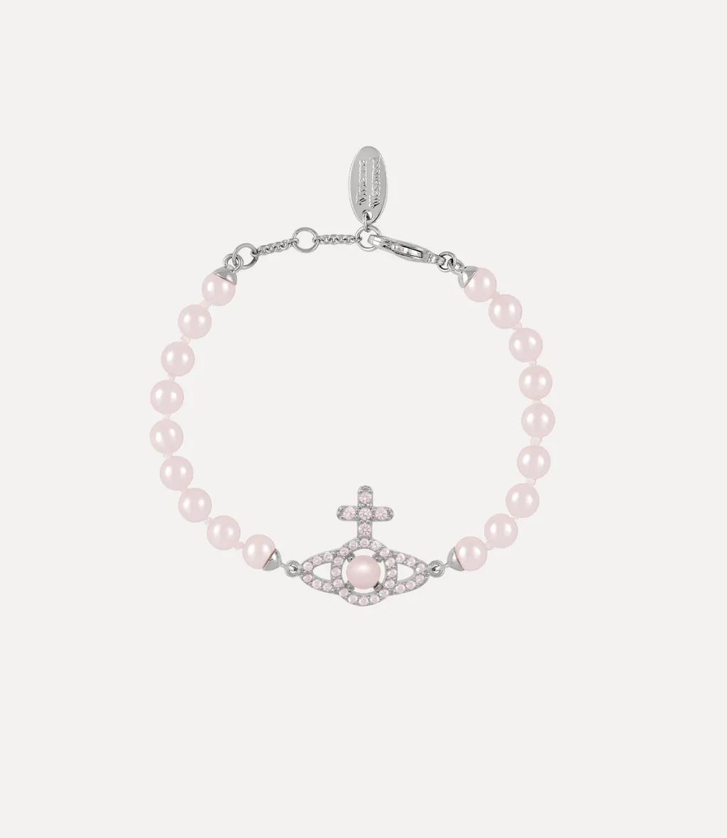 비비안웨스트우드 올림피아 펄 브레이슬릿 팔찌 - 핑크 8053195083053
