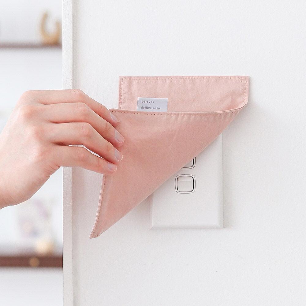 데이리브 패브릭 콘센트커버 스위치가리개 싱글 덮개 커버 광목 면 소품 인테리어