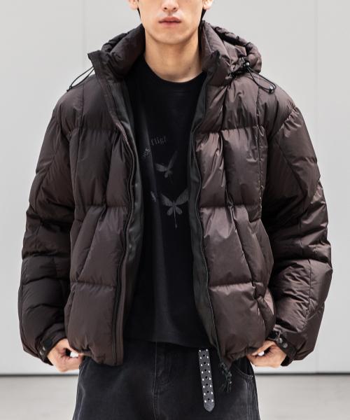 글라이드 라인 다운 점퍼 [다크 브라운]