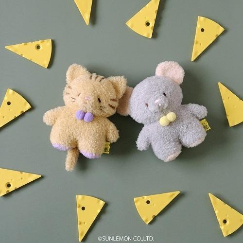 SUNLEMON) 폭신폭신 탓똔 고양이(차토라),생쥐,까마귀