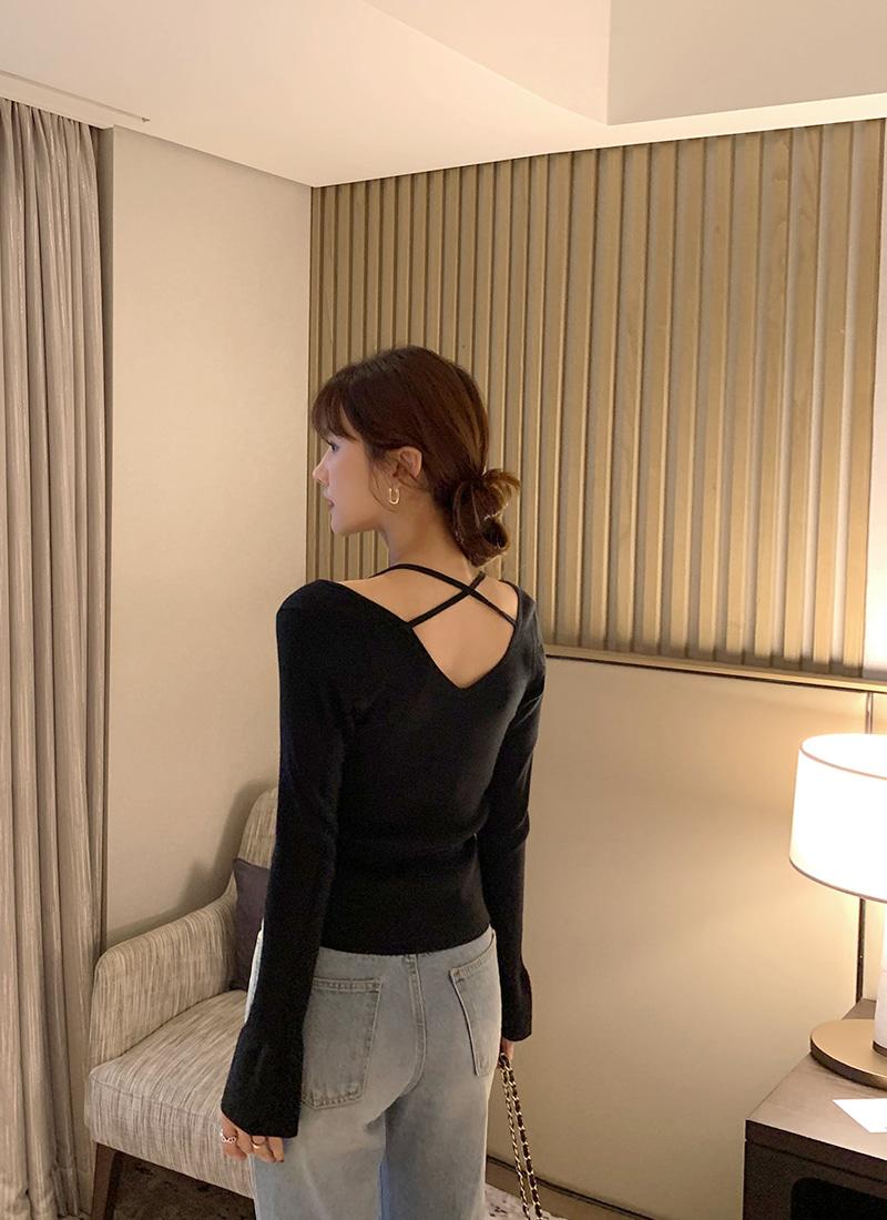 로아 스트랩 니트