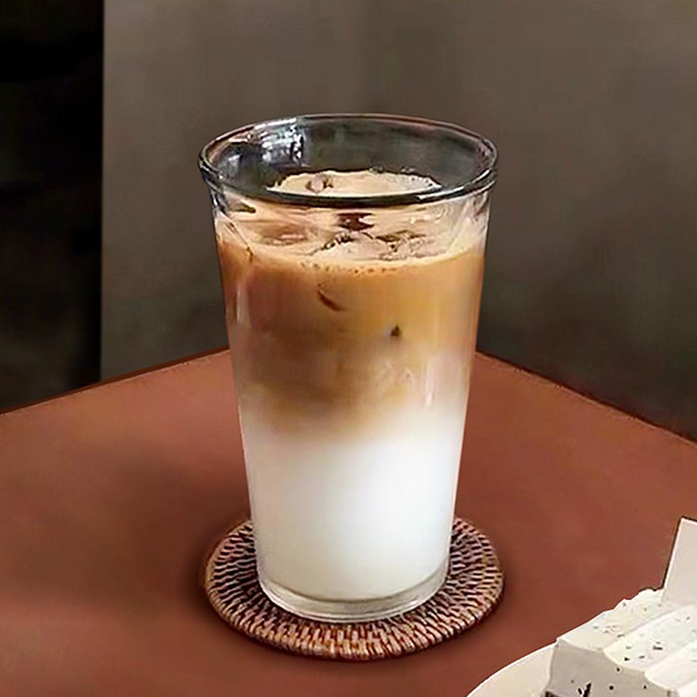 내열 유리컵 아이스 커피잔 아메리카노잔 홈카페 롱 380ml 강화 글라스 에이드 쥬스컵 : 키친초이스