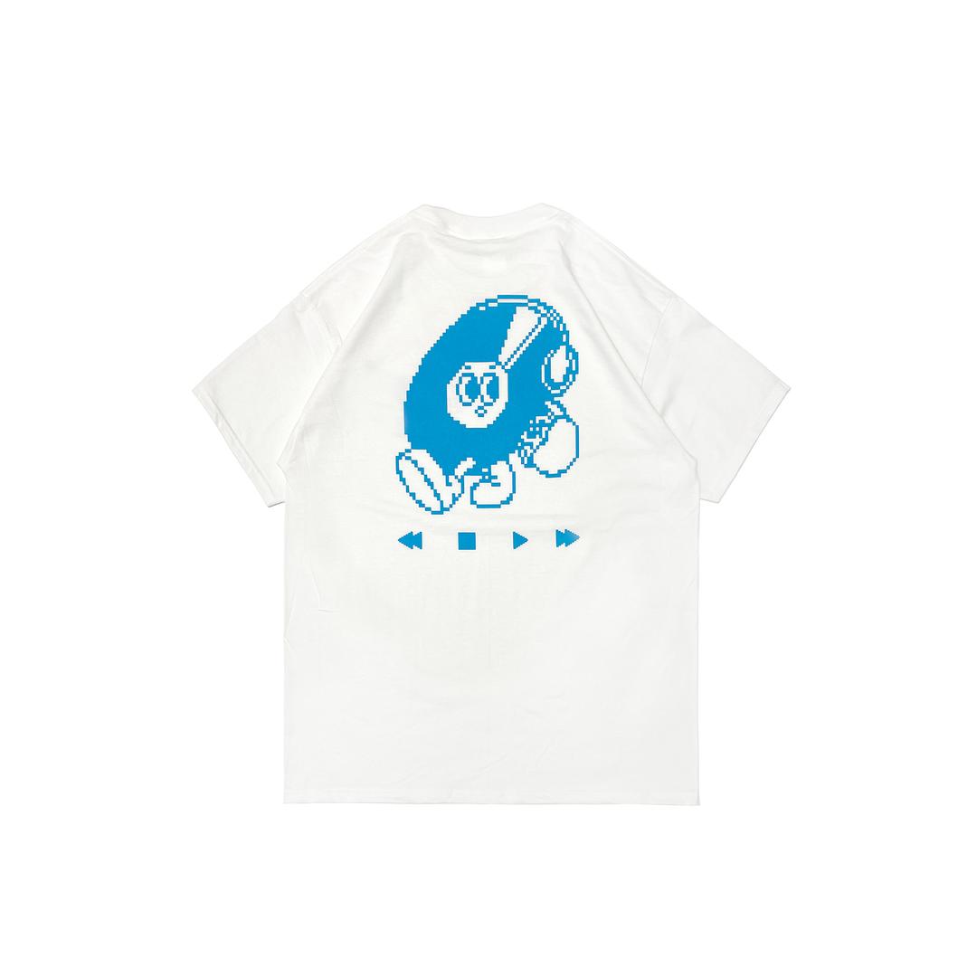 24PP Pixel Walking Vinyl SS Tee (White)