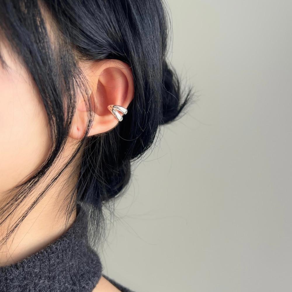 [무배] 실버925 두꺼운 두 줄 원터치 볼드 링 귀걸이 이너컨츠 가능 낱개 D day 디데이
