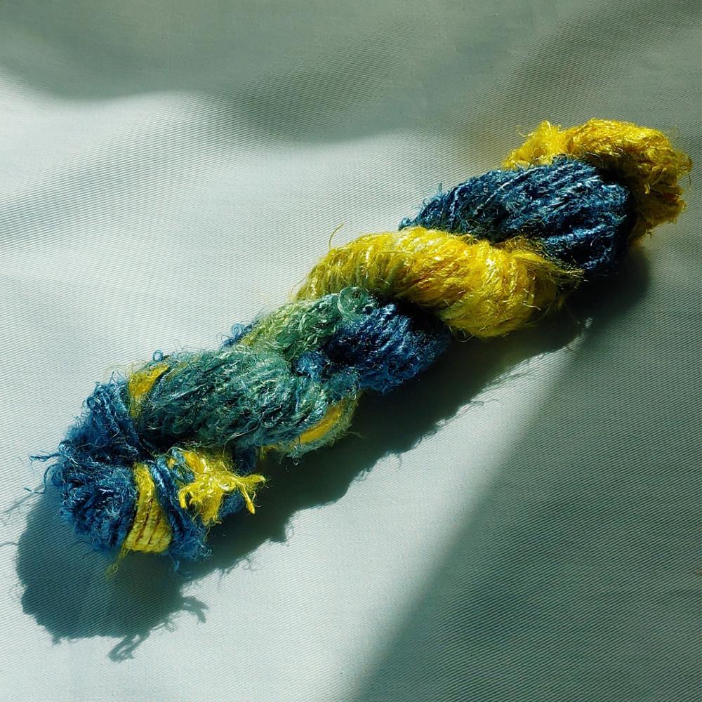 비건 리사이클얀 바나나실크얀 ‘보름달(Full Moon)’ Recycled Banana Silk 코바늘실 위빙실