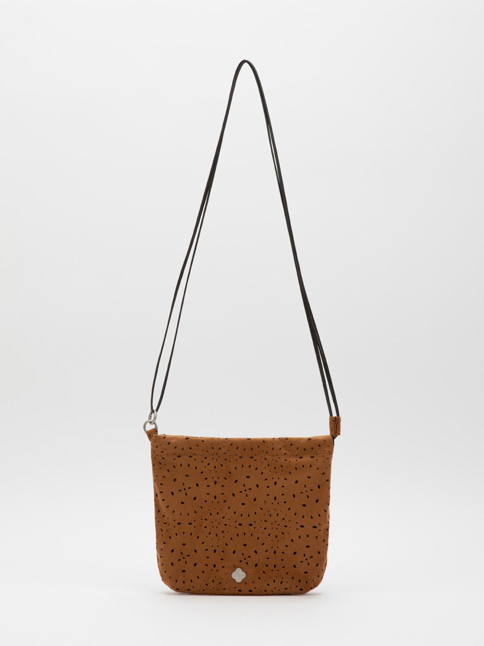 Western punching suede mini bag [camel]