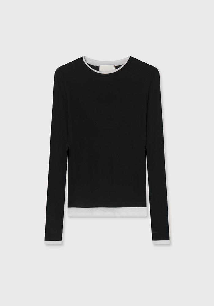 DOUBLE LAYERED LONG SLEEVE TEE