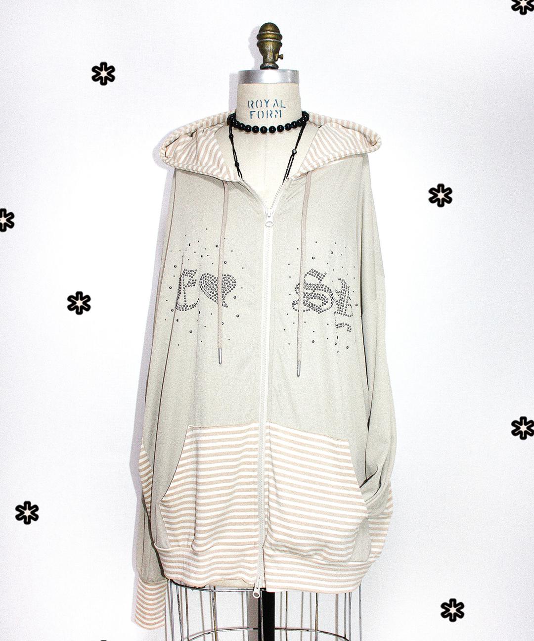 HA - RU  HOODIE  - SAND BEIGE