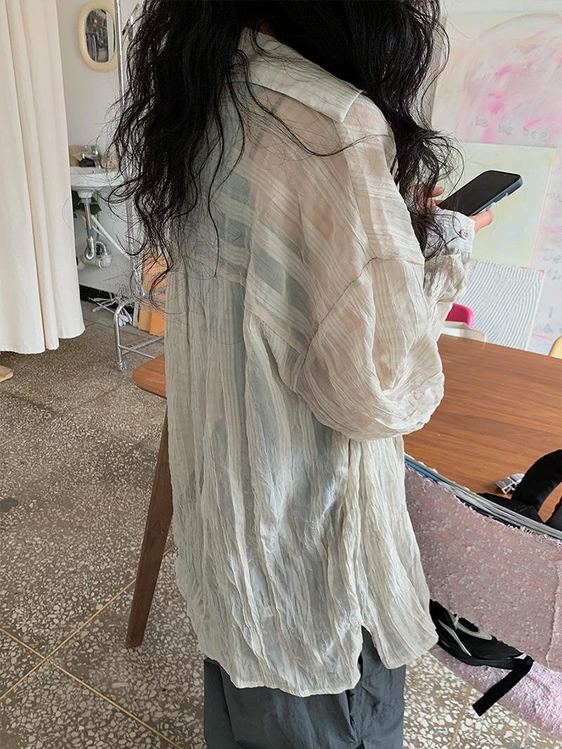 베르크서울 ANDY SEE-THROUGH SHIRT
