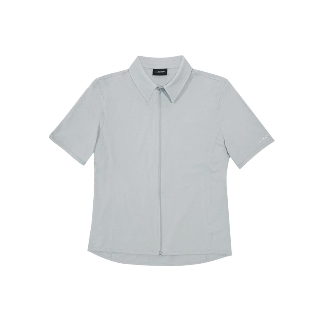 25-002 ZIP SHIRT (SKY GREY)