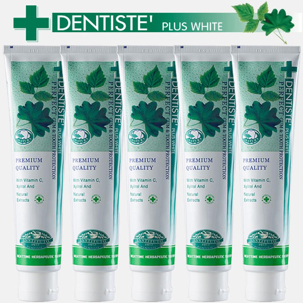 덴티스테 치약 플러스화이트 마일드 200g 5개 공식판매처