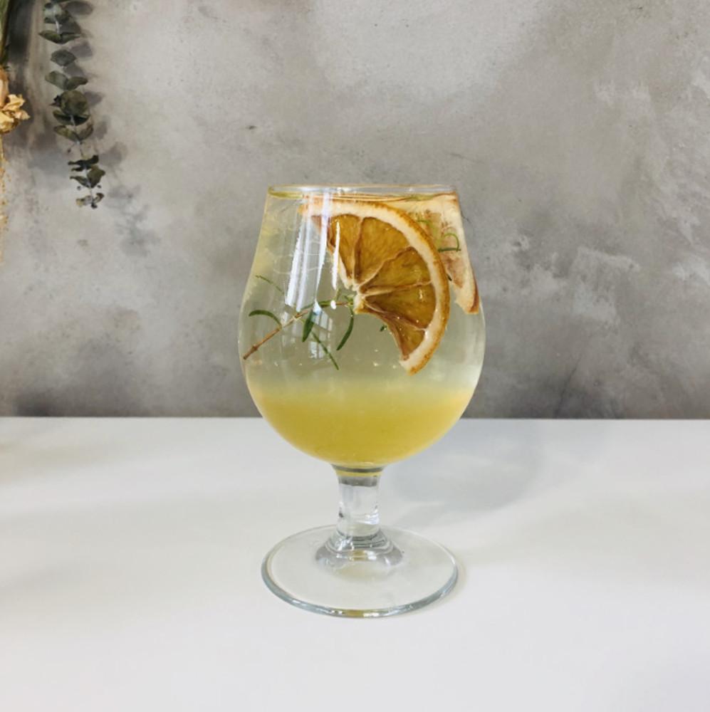 홈카페 라운드 엣지 강화 유리컵 맥주잔 고블렛잔 2호 에이드 아이스커피