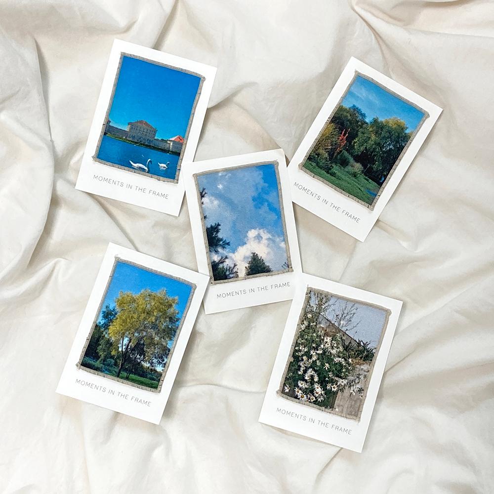 [모멘트스토리지] 프레임 패브릭 카드 5종