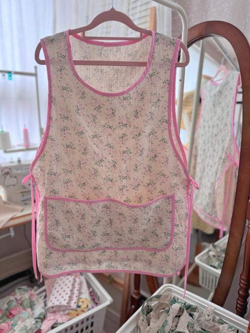 [빅사이즈 가능] 러블리 빅포켓 숏 앞치마 에이프런