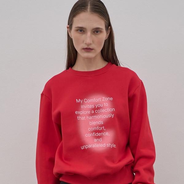 E Blur Sweatshirts_Burgundy