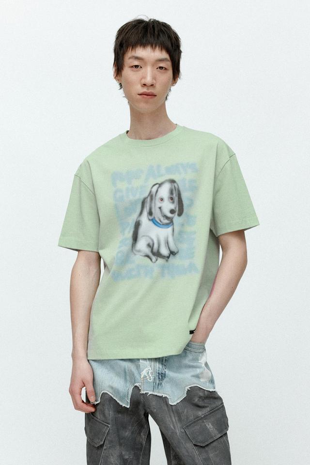 (ESSENTIAL) UNISEX PUPPY T-SHIRT atb1409u(MINT)