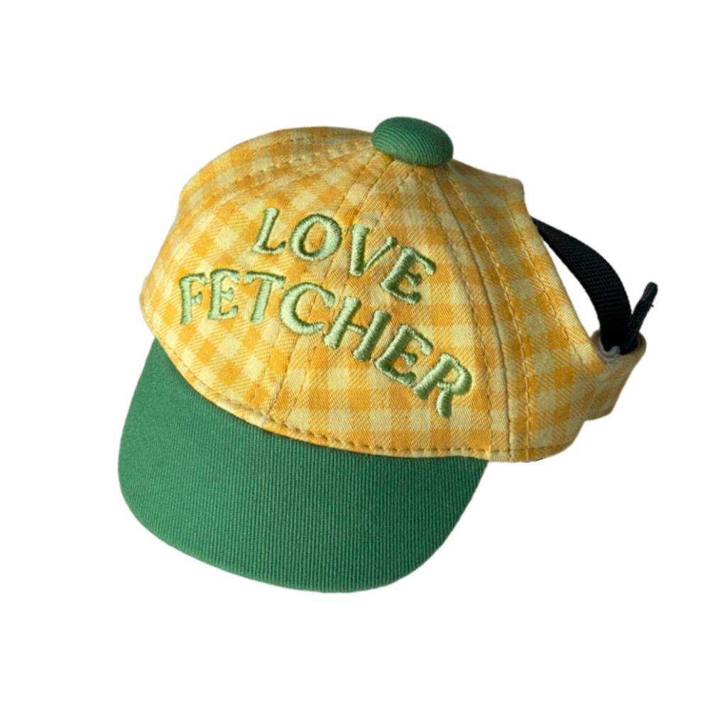 프레디테일 'LOVE FETCHER'GINGHAM BALL CAP(YELLOW)