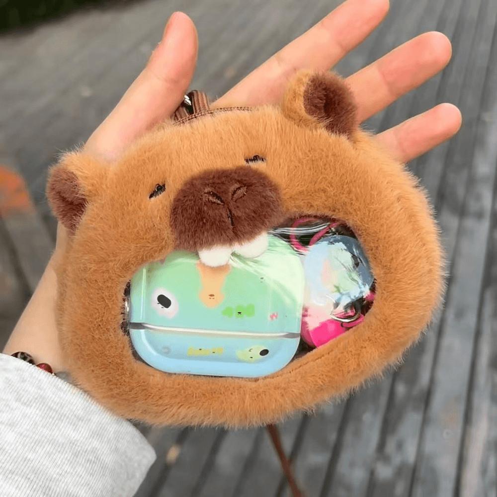 귀여운 카피바라 파우치 스트랩 파우치백