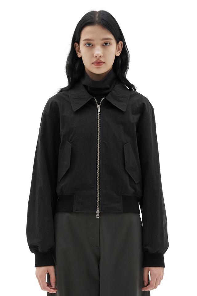 22FW W Flight Jacket, Black
