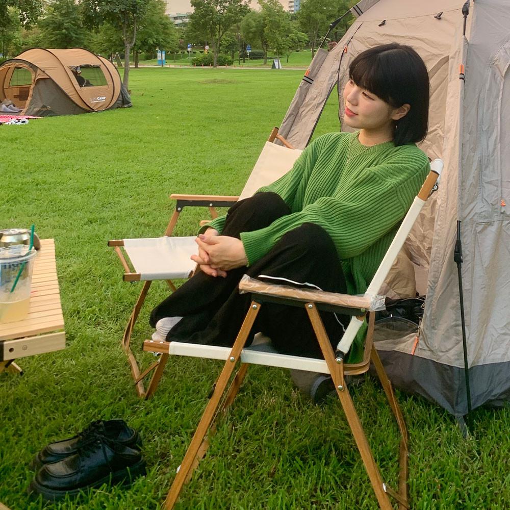 [세트] 햄찌 니트 그린티 + 워크 코듀로이 밴딩 팬츠 블랙