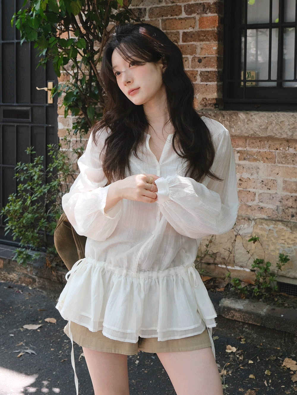 [얼리스프링15%/릴스속블라♥] only. 르본 쉬폰무드 블라우스 - 2 color