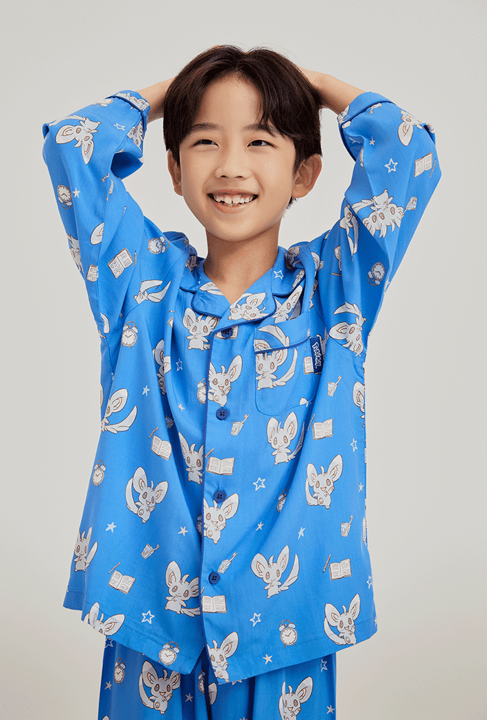 [키즈] (포켓몬) 긴팔 파자마(BLUE)_SPPPF49KU2