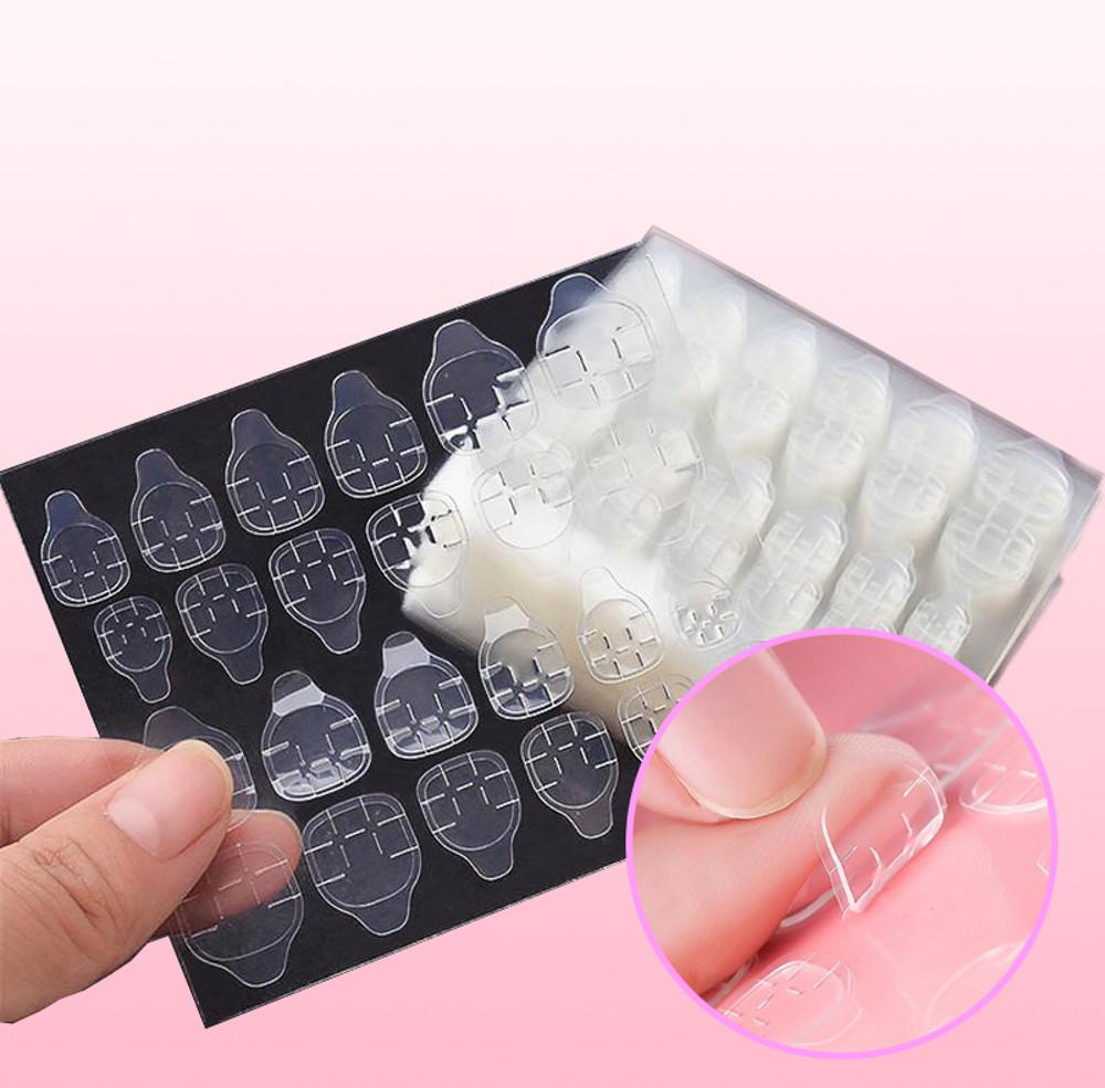 네일팁 양면테이프 스티커 24P 1세트 셀프젤네일재료