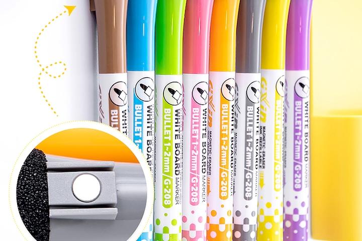 (1+1) 자석 지우개 보드마카 8색 세트 화이트보드 마카펜