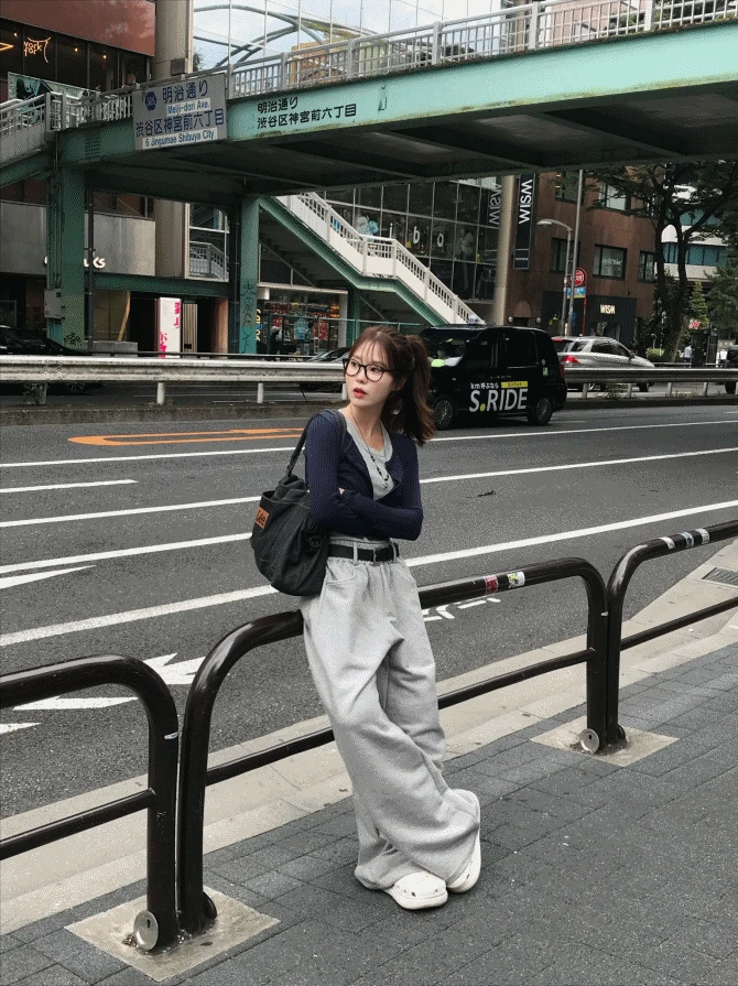 pt - 무드팬 벨트 트레이닝 팬츠