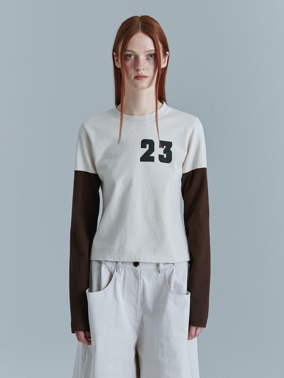 23 COLOR BLOCK LONG SLEEVE_beige