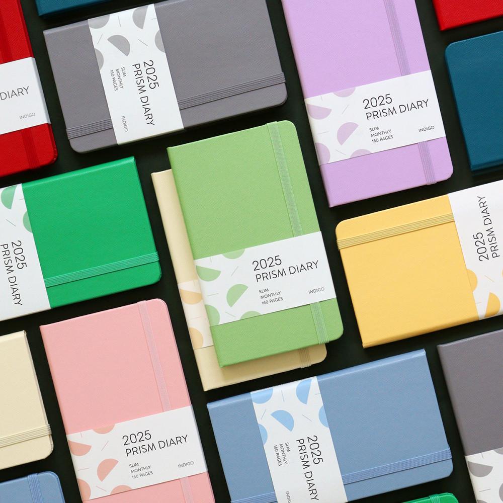 인디고 2025 프리즘 슬림 먼슬리 다이어리 (날짜형 수첩형 월간)