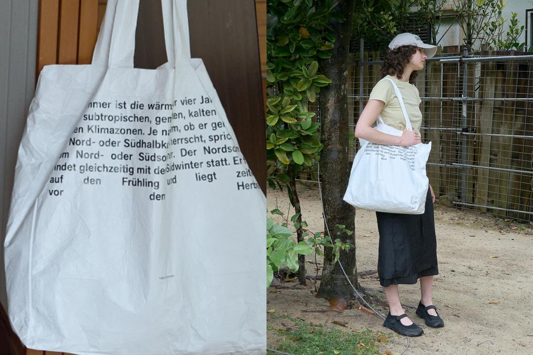 Summer big tote bag (square ver.)