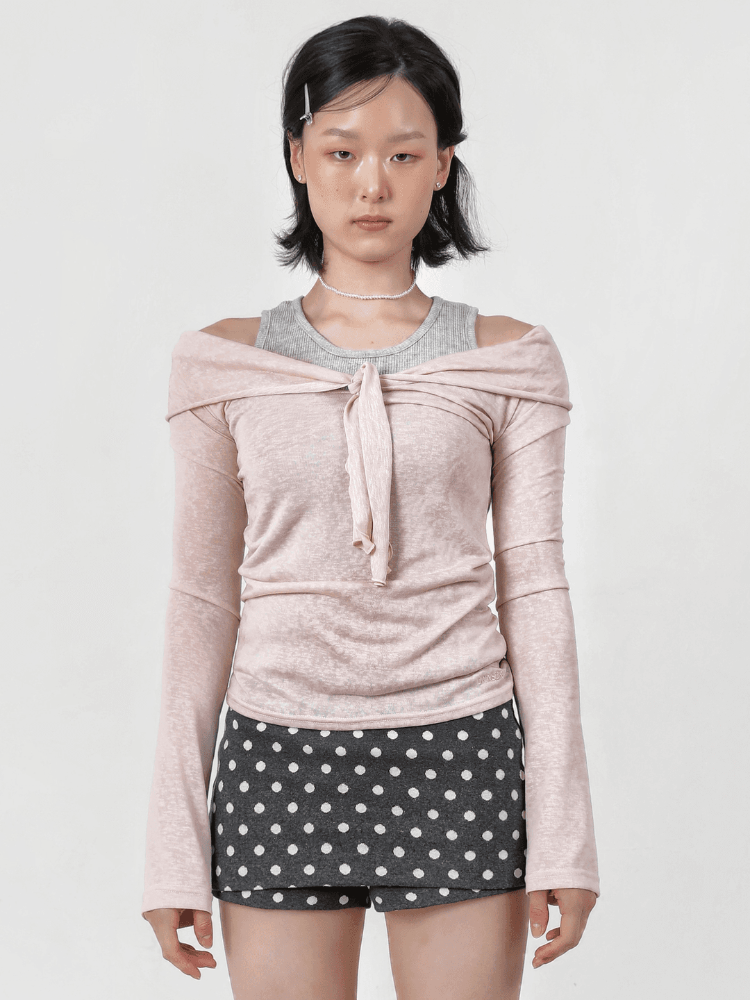 (4/28 예약배송 추가 5% 할인)Marina Mood Soft Shoulder Tee_Pink