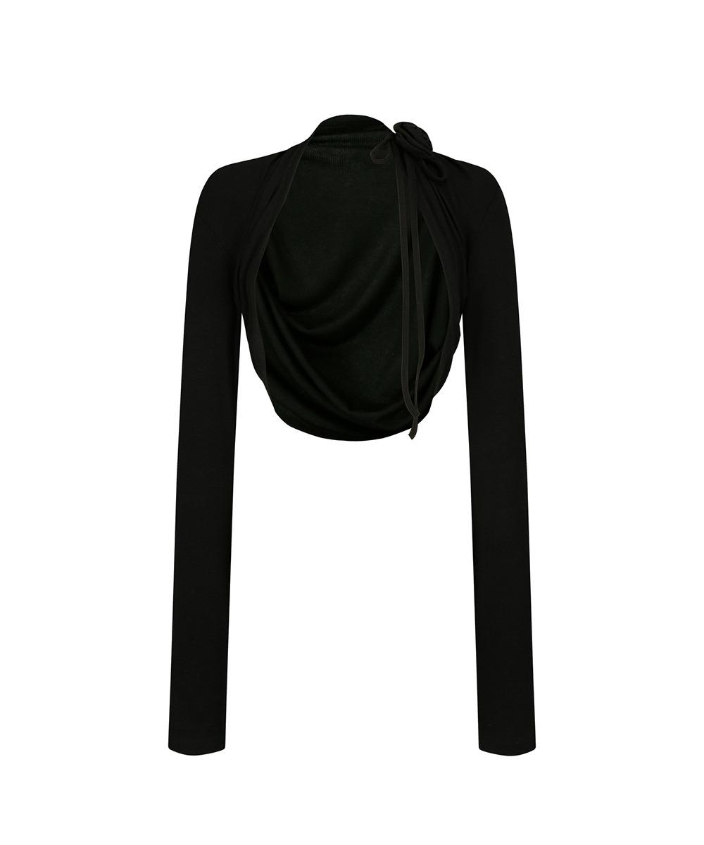 Rose Bolero Cardigan Black