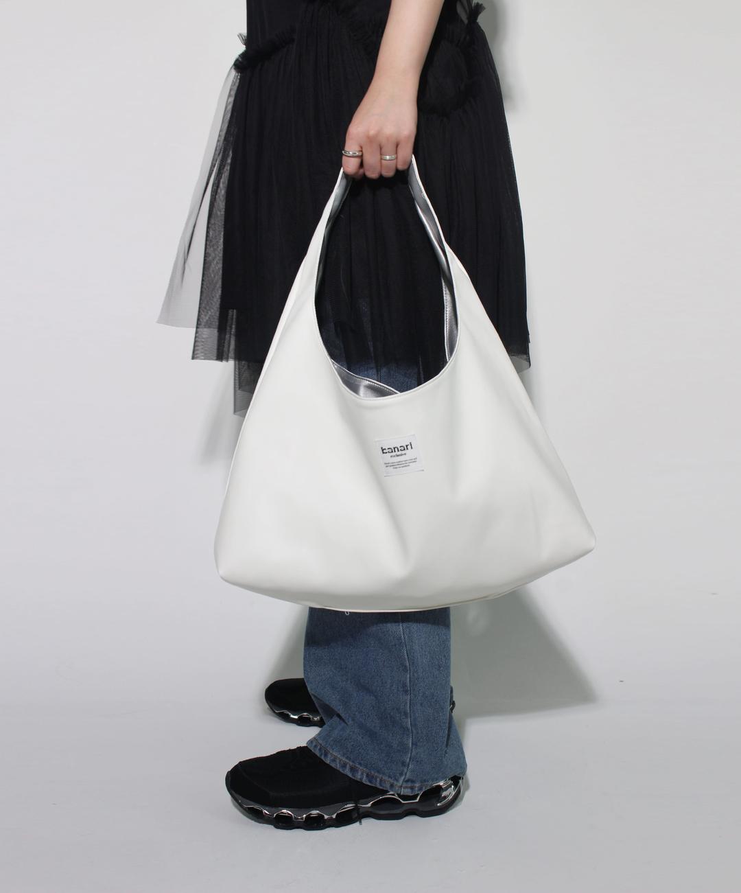 TWO WAY BAG -silver.white-
