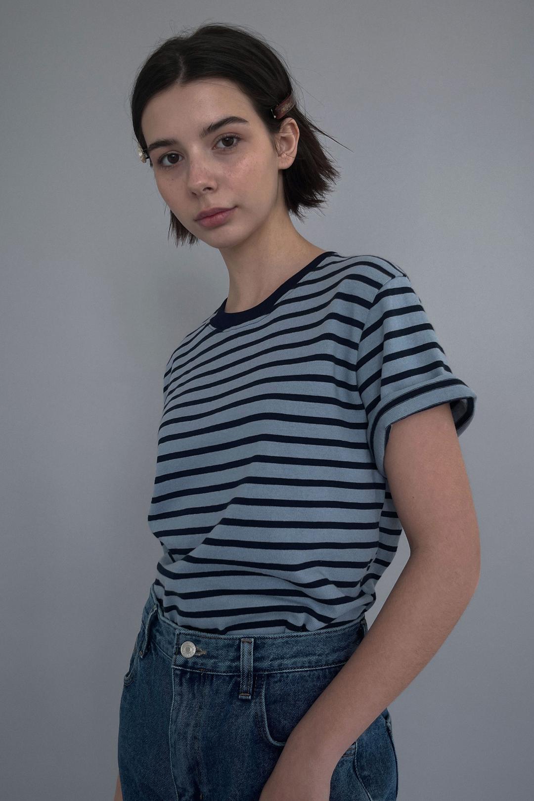 [23 SUMMER][SALT Label] 90'S STRIPE T-SHIRT