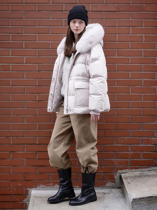 25WN fox down half coat [IV]