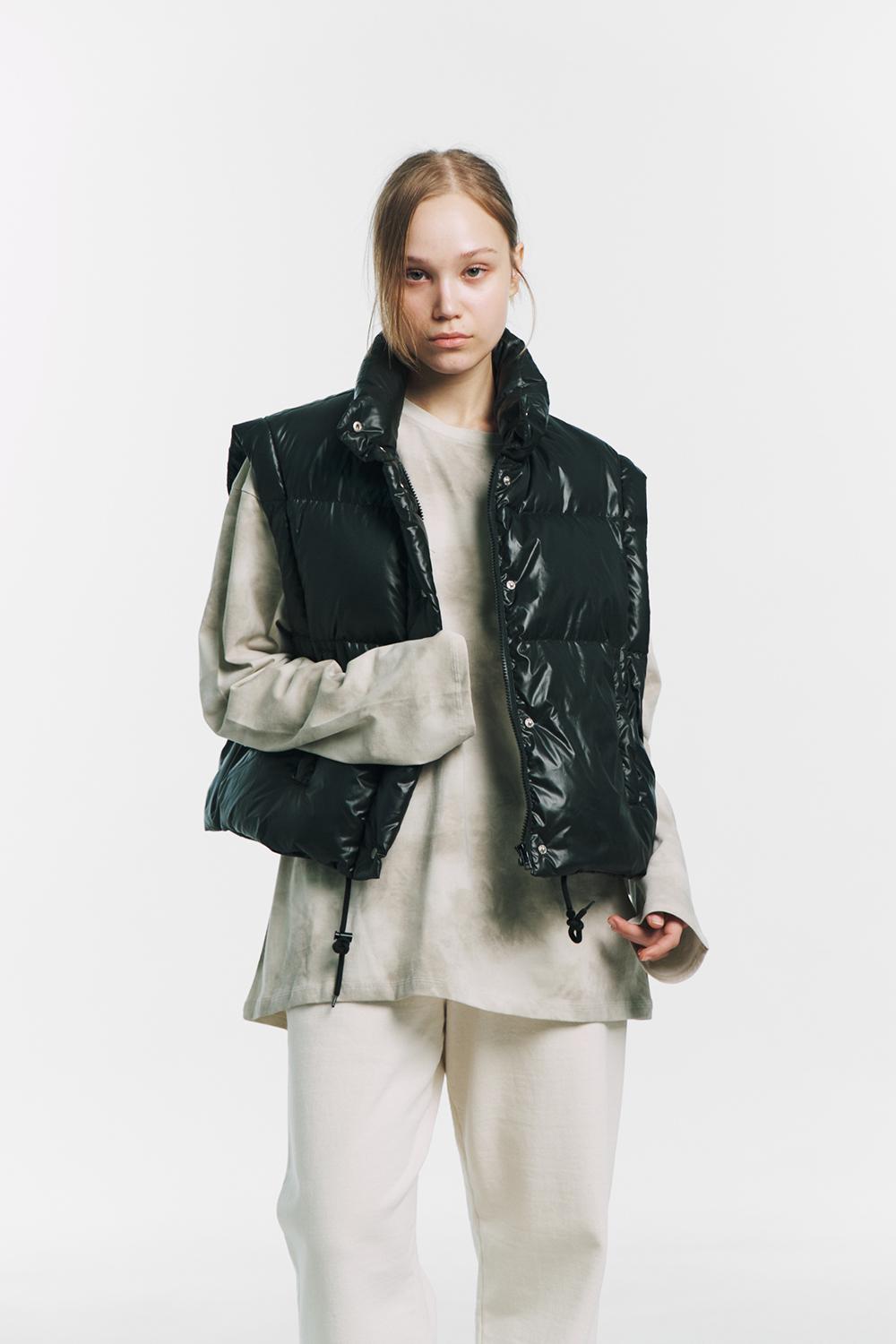 [3차 PRE-ORDER] 투 웨이 패딩 베스트 (블랙) | 루앱