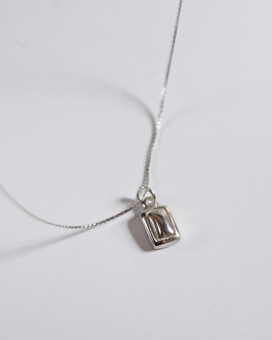 [ Silver925 ] Square pendant necklace
