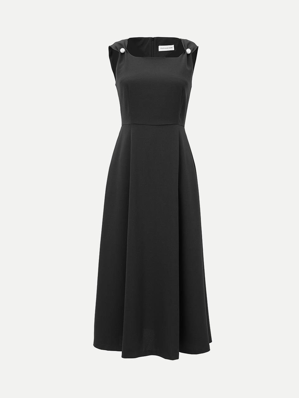 [1차리오더] 진주 포인트 깅엄 원피스 (2COL)