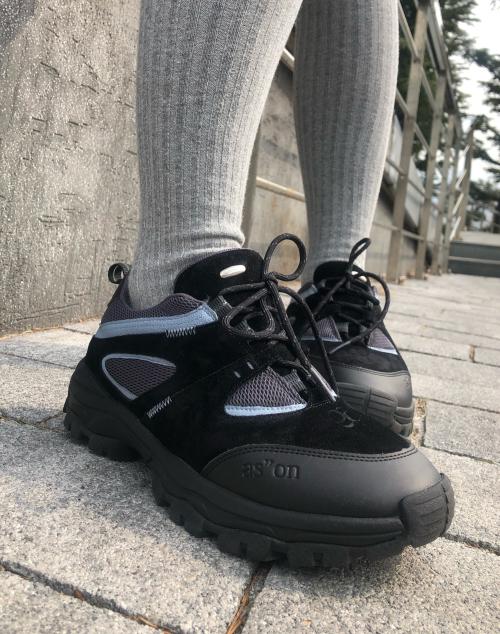 [ASON X NEGATIVETHREE] TREKFORCE SNEAKERS / BLACK