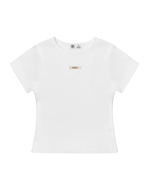 Beige Label Top - Ivory