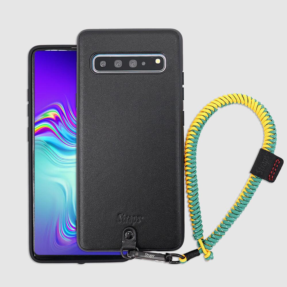 갤럭시 S10 5G 가죽 슬림 스트랩 케이스