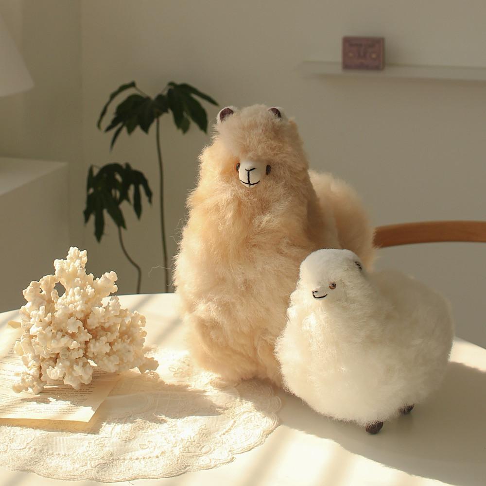 페루 알파카 인형 애착인형 동물 핸드메이드 선물