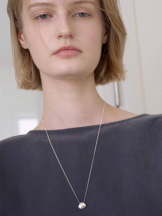 [VEI] 925silver PEBBLE PENDANT NECKLACE