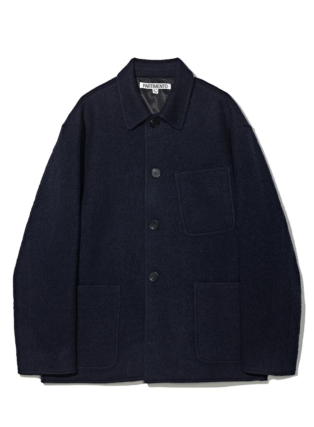 100% Curly Wool Half Coat