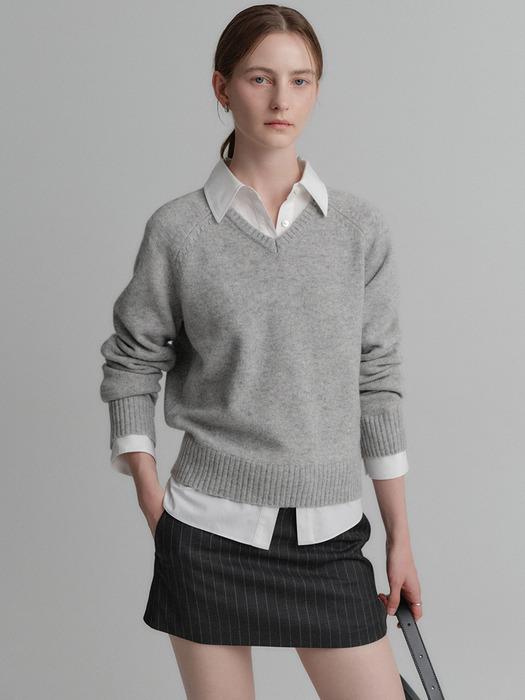 오라 캐시미어 브이넥 니트 / ORA CASHMERE V NECK KNIT_5colors