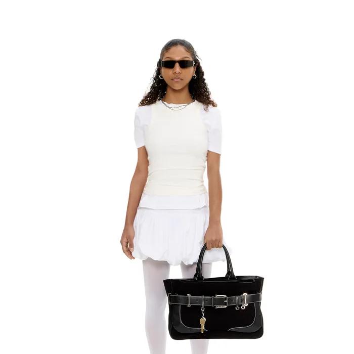 TOTE BROCLE [CANVAS BLACK]